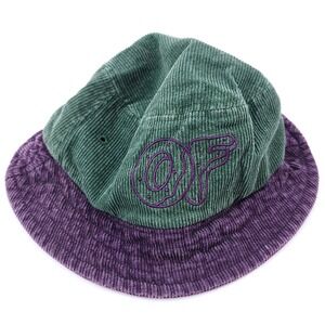 Odd Future OFWGKTA Corduroy Bucket Hat Green Purple Streetwear Gorpcore